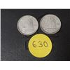 Image 1 : 1947 Maple Leaf After 7 and 1947 Canada Silver 10 Cents.