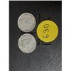 Image 2 : 1947 Maple Leaf After 7 and 1947 Canada Silver 10 Cents.