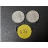 Image 1 : (2) 1951 Canada Silver 10 Cents.