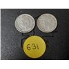 Image 2 : (2) 1951 Canada Silver 10 Cents.