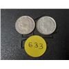 Image 2 : (2) 1951 Canada Silver 10 Cents.