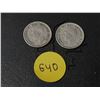 Image 2 : 1949 and 1950 Canada Silver 10 Cents.