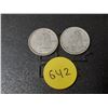 Image 1 : (2) 1952 Canada Silver 10 Cents.