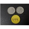 Image 1 : (2) 1952 Canada Silver 10 Cents.