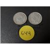 Image 2 : (2) 1952 Canada Silver 10 Cents.