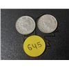 Image 2 : 1945 and 1952 Canada Silver 10 Cents.