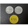 Image 1 : (2) 1967 Canada Silver 10 Cents.