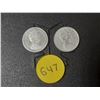 Image 2 : (2) 1967 Canada Silver 10 Cents.