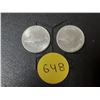Image 1 : (2) 1967 Canada Silver 10 Cents.