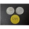 Image 1 : (2) 1967 Canada Silver 10 Cents.