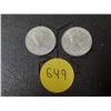 Image 2 : (2) 1967 Canada Silver 10 Cents.