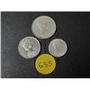Image 2 : 1967 Canada Silver 10 and  25 Cents & 1967 Canada 5 Cents.