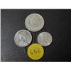 Image 2 : 1967 Canada Silver 10 and  25 Cents & 1967 Canada 5 Cents.
