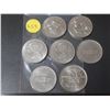 Image 1 : (2) 1970, (2) 1971, (2) 1973 Canada One Dollar and Friendly Manitoba 1980 - Red River Dollar.