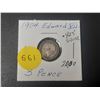Image 1 : 1904 Edward VII Three Pence (3d) is a Sterling Silver Coin. (0.925)