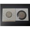 Image 2 : 1963 Swiss 1 Franc Coin - Silver (83.5% silver and 16.5% copper) and 1968 Swiss 2 Franc.
