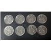 Image 1 : (8) 1971 Canada 50 Cents Coins.