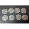Image 2 : (8) 1971 Canada 50 Cents Coins.