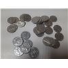 Image 1 : Lot of 1950's and 1960's Canada 5 Cents Coins. (Total 34 Coins)