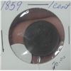 Image 2 : 1859 Canada Large One Cent Coin.