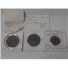 Image 1 : 1881, 1897 Great Britain Queen Victoria One Penny & 1850 Great Britain Copper Farthing Queen Victori
