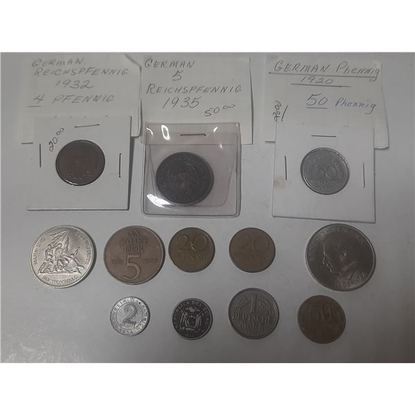 Lot of Dutch and German Coins.