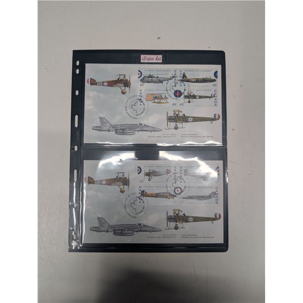 lot of Canada Post Air Forces Stamps