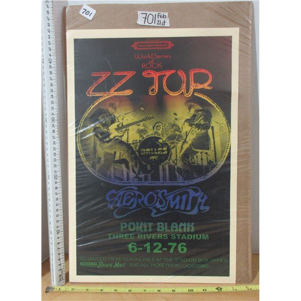 ZZ Top Concert Poster