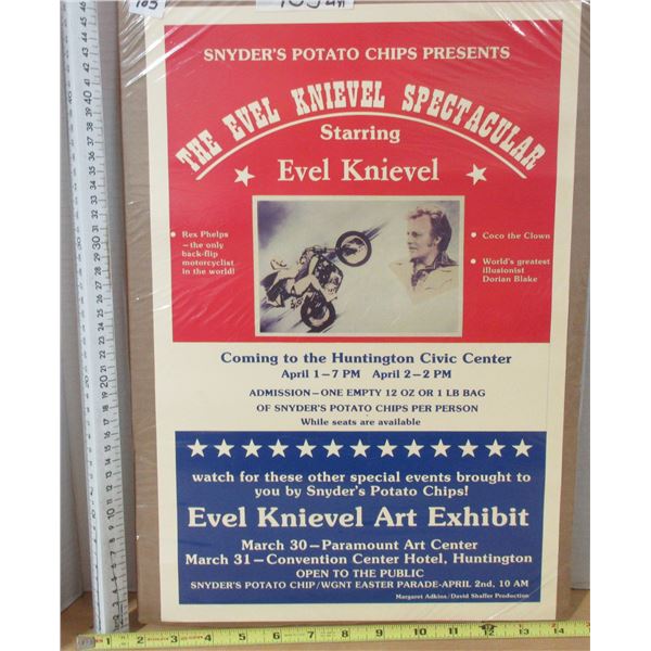 Evel Knieval Spectacular Poster