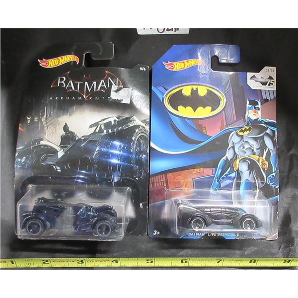 2 Different Batman Batmobiles Original Packaging