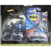 Image 1 : 2 Different Batman Batmobiles Original Packaging