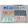 Image 1 : 6- 1970's License Plates