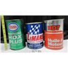 Image 2 : 3 Oil Tins (1 full, 1 bank)_