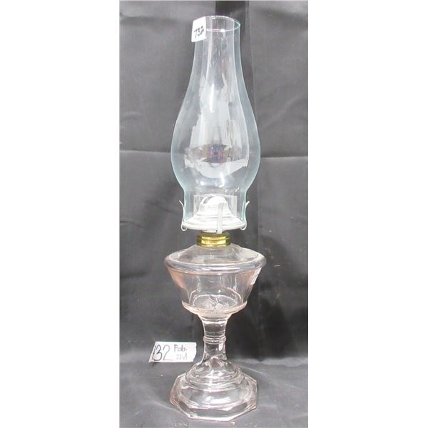 #1 Glass Coal Oil Lamp with Chimney