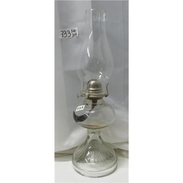 #2 Glass Coal Oil Lamp With Chimney