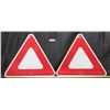 Image 1 : 2 Slow Moving Metal Highway Sign