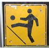 Image 1 : Kids Playing Metal Highway Sign