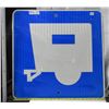 Image 1 : Camping Here Metal Highway Sign