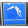 Image 1 : Swimming Allowed Metal Highway Sign