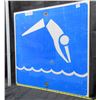 Image 2 : Swimming Allowed Metal Highway Sign
