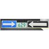 Image 2 : 3 Different Metal Highway Signs (2 Arrows and 629)