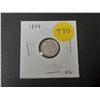 Image 1 : 1899 Canada Silver 5 Cents Coin.