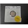 Image 1 : 1892 Canada Silver 10 Cents.