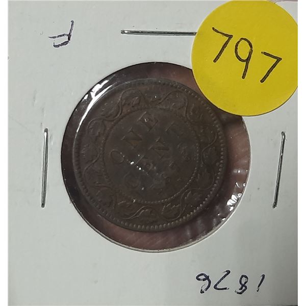 1876 Canada Large One Cent.