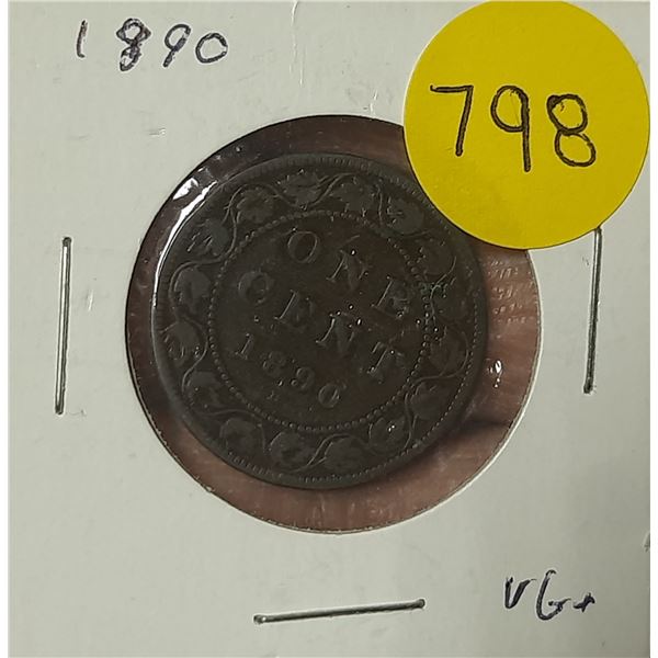 1890 Canada Large One Cent.