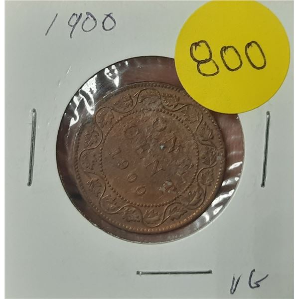 1900 Canada Large One Cent.