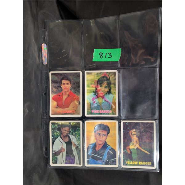 (5) 1994 General Mills Power Ranger Magic Motion Cards
