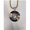Image 2 : Vintage Nolan Miller Gold Tone Pendant Rope Necklace 9" Long