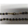 Image 3 : 8" Long Gold Tone Black Ball Necklace