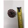 Image 3 : 2" Brooch Red Stones
